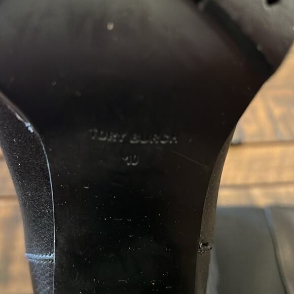 Tory Burch Carson Tumbled Leather Classic Chelsea Lug Sole Ankle Boots NEW 10 - Picture 11 of 12